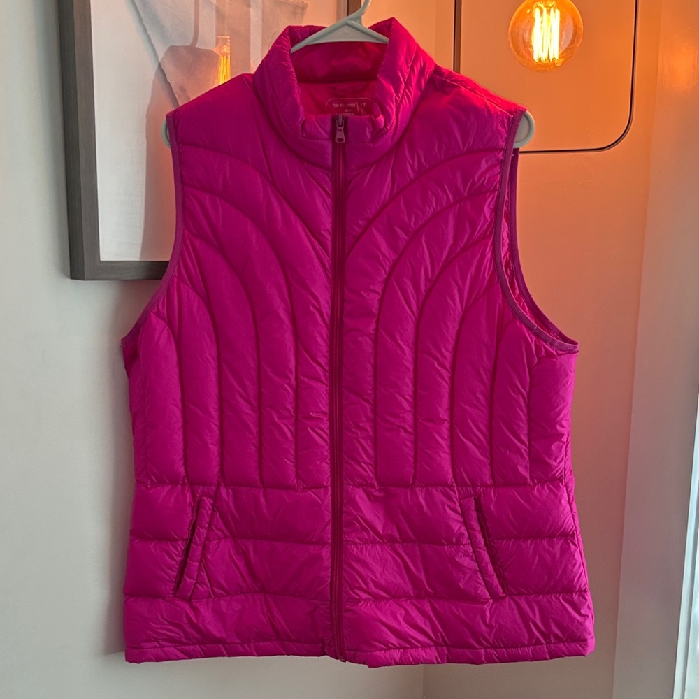 Be Inspired Fuchsia Puffer Vest